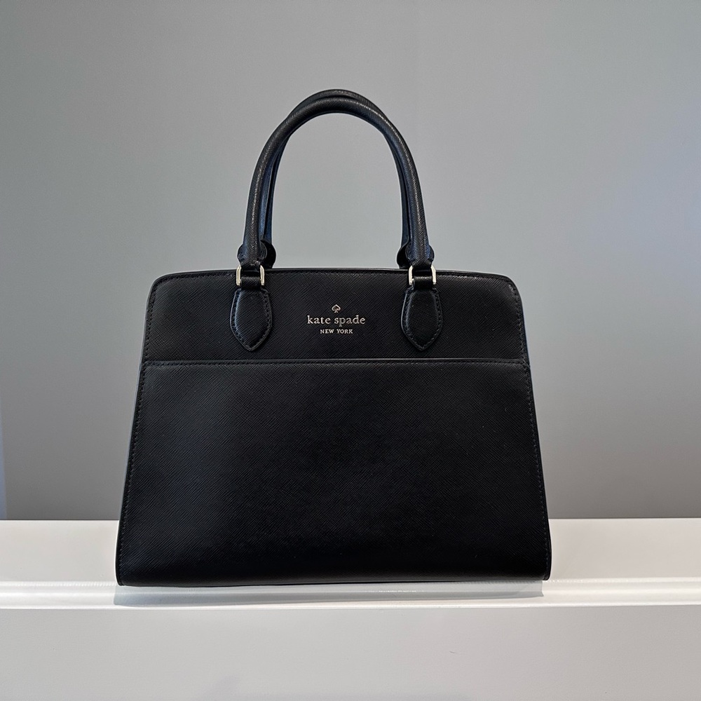 kate spade New York Black Leather Satchel
